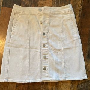 Target White Denim Skirt Size 6